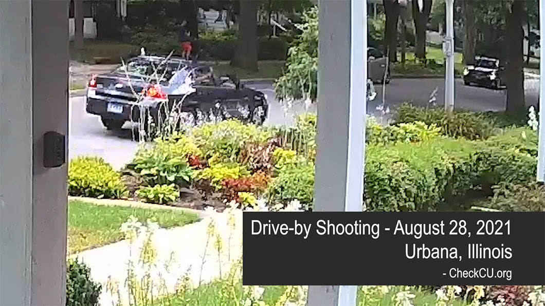 Drive-by Shooting Caught on Video – Urbana, Illinois