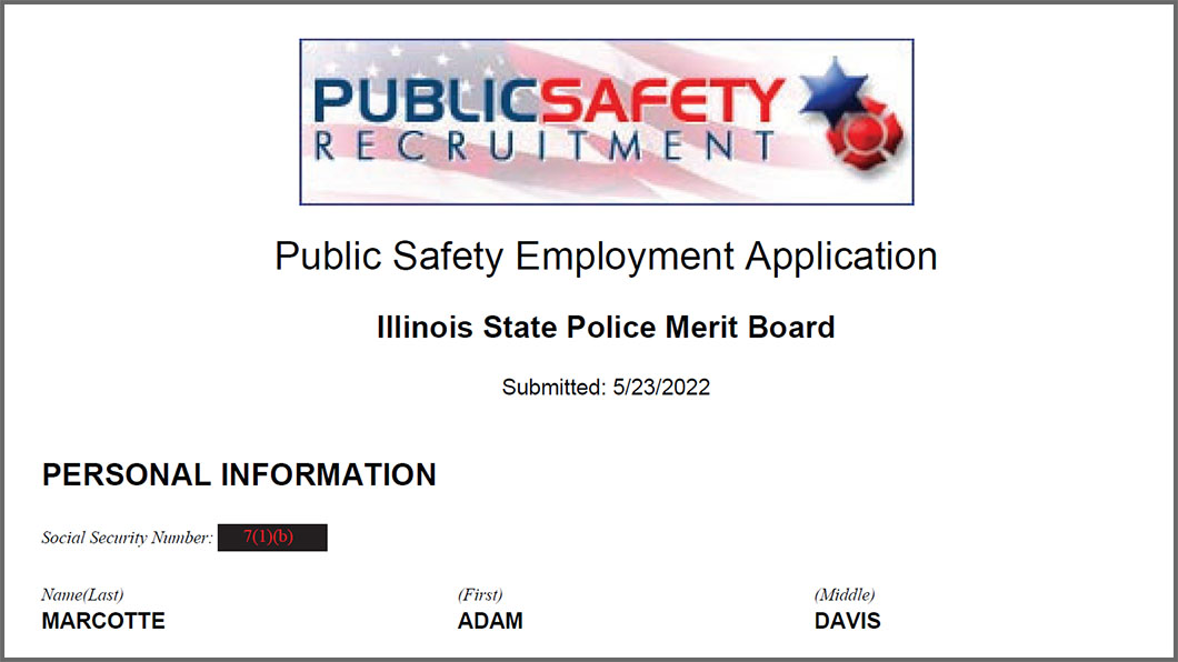 Urbana Officers Seek Employment With the Illinois State Police